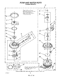 PUMP AND MOTOR Diagram and Parts List for DU9700XR8  Whirlpool Dishwasher