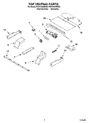 TOP VENTING PARTS, OPTIONAL PARTS Diagram and Parts List for KEBV208MMT00  KitchenAid Wall Oven