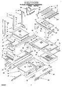 SHELF Diagram and Parts List for ET25DQRBW02  Whirlpool Refrigerator
