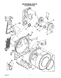 BULKHEAD, LIT/OPTIONAL Diagram and Parts List for CE2950XSW2  Whirlpool Dryer