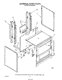 EXTERNAL OVEN Diagram and Parts List for SF302BSRW1  Whirlpool Range