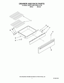 DRAWER AND RACK PARTS Diagram and Parts List for GW397LXUT06  Whirlpool Range