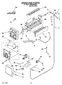 ICEMAKER PARTS Diagram and Parts List for KSSC42FMS03  KitchenAid Refrigerator