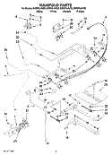 Part Location Diagram of W10160530 Whirlpool Retainer, Base (4)