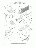UNIT PARTS Diagram and Parts List for W8TXNGFWB00  Whirlpool Refrigerator
