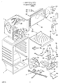 LINER Diagram and Parts List for 3XART718F01  Whirlpool Refrigerator