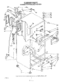 CABINET Diagram and Parts List for ET16JKYSN02  Whirlpool Refrigerator