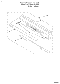 BACKGUARD Diagram and Parts List for FGP215EW1  Roper Range