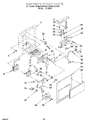 DISPENSER FRONT Diagram and Parts List for KSRS27QDAL02  KitchenAid Refrigerator