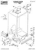 CABINET PARTS Diagram and Parts List for TS25CFXTQ01  Estate Refrigerator