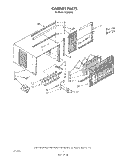 CABINET Diagram and Parts List for X12002V0  Roper Air Conditioner