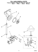 FILL AND OVERFILL PARTS Diagram and Parts List for KUDP01FLSS1  KitchenAid Dishwasher