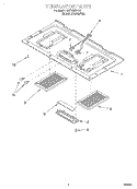 VENTILATION Diagram and Parts List for GH7155XHS0  Whirlpool Microwave