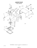 CABINET Diagram and Parts List for MW1000XS1  Whirlpool Microwave