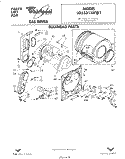 SECTION Diagram and Parts List for LG5531XKW1  Whirlpool Dryer