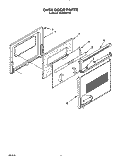 OVEN DOOR, OPTIONAL Diagram and Parts List for RS660BXYH0  Whirlpool Range