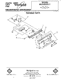CONSOLE Diagram and Parts List for DU5003XL1  Whirlpool Dishwasher