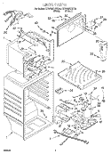 LINER Diagram and Parts List for KTRW22KHBT00  KitchenAid Refrigerator
