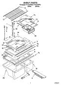 SHELF PARTS Diagram and Parts List for TT18AKXPQ03  Estate Refrigerator