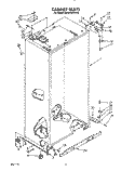 CABINET Diagram and Parts List for KSSS42DWX02  KitchenAid Refrigerator