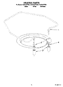 HEATER PARTS Diagram and Parts List for KUDK03FTBL3  KitchenAid Dishwasher