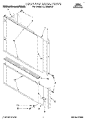 DOOR AND PANEL Diagram and Parts List for KUDS230Y2  KitchenAid Dishwasher