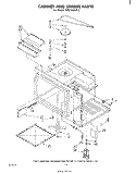 CABINET AND STIRRER Diagram and Parts List for RM278BXP0  Whirlpool Microwave Oven Combo