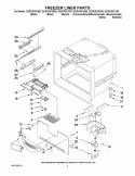FREEZER LINER PARTS Diagram and Parts List for GX2FHDXVB00  Whirlpool Refrigerator