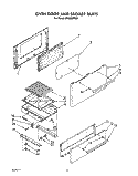 OVEN DOOR AND BROILER Diagram and Parts List for SF3000ERN6  Whirlpool Range