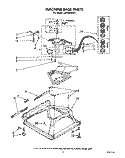 MACHINE BASE Diagram and Parts List for LA9200XWF1  Whirlpool Washer
