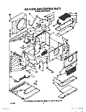 AIR FLOW AND CONTROL Diagram and Parts List for BHAC1230XS0  Whirlpool Air Conditioner