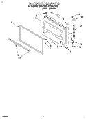 FREEZER DOOR Diagram and Parts List for RT18AKXDW03  Roper Refrigerator