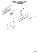 CONTROL PANEL Diagram and Parts List for RF3661XDW0  Whirlpool Range
