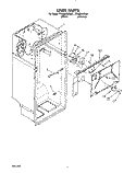 LINER Diagram and Parts List for TT20BKXZN01  Whirlpool Refrigerator