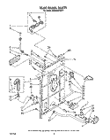 REAR PANEL Diagram and Parts List for KAWE900TWH1  KitchenAid Washer