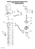 Part Location Diagram of 2320333 Whirlpool Ice Container Assembly