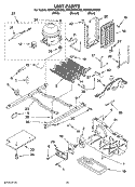 UNIT PARTS Diagram and Parts List for ED5CHQXKQ05  Whirlpool Refrigerator