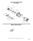 PUMP AND MOTOR, MISCELLANEOUS Diagram and Parts List for DU8300XX3  Whirlpool Dishwasher
