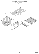 FREEZER SHELF PARTS Diagram and Parts List for KSSP42QMS00  KitchenAid Refrigerator