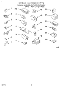 WIRING HARNESS Diagram and Parts List for RAX7245BL1  Roper Washer