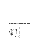 COMPLETE SEALED GAS BURNER Diagram and Parts List for KGCT365TBL2  KitchenAid Cooktop