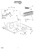 UNIT PARTS Diagram and Parts List for KUWO244PBL00  KitchenAid Wine and Beverage Cooler