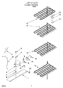 UNIT Diagram and Parts List for TVF15FRGW02  Whirlpool Freezer