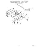 FREEZER CONTROL PANEL Diagram and Parts List for KSSS36DAX04  KitchenAid Refrigerator