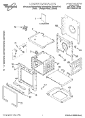LOWER OVEN, LITERATURE Diagram and Parts List for RBD245PDQ9  Whirlpool Wall Oven