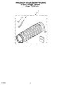 PRODUCT ACCESSORY PARTS Diagram and Parts List for LTE5243DQ4  Whirlpool Washer Dryer Combo