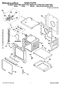 OVEN PARTS Diagram and Parts List for YKEBS177DW6  KitchenAid Wall Oven