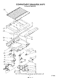 COMPARTMENT SEPARATOR Diagram and Parts List for RT18BMXVW03  Roper Refrigerator