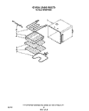 OVEN LINER Diagram and Parts List for RB160PXXW0  Whirlpool Range