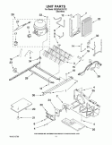UNIT PARTS Diagram and Parts List for 8ED5FHKXVY02  Whirlpool Refrigerator